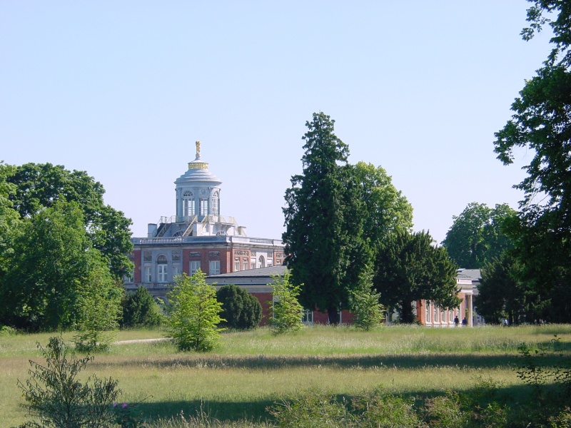 Schlosspark Cecilienhof - Blick auf Marmorpalais.JPG -                                