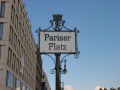 Pariser Platz Schild