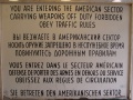 Warntafel Museum Check Point Charly 1